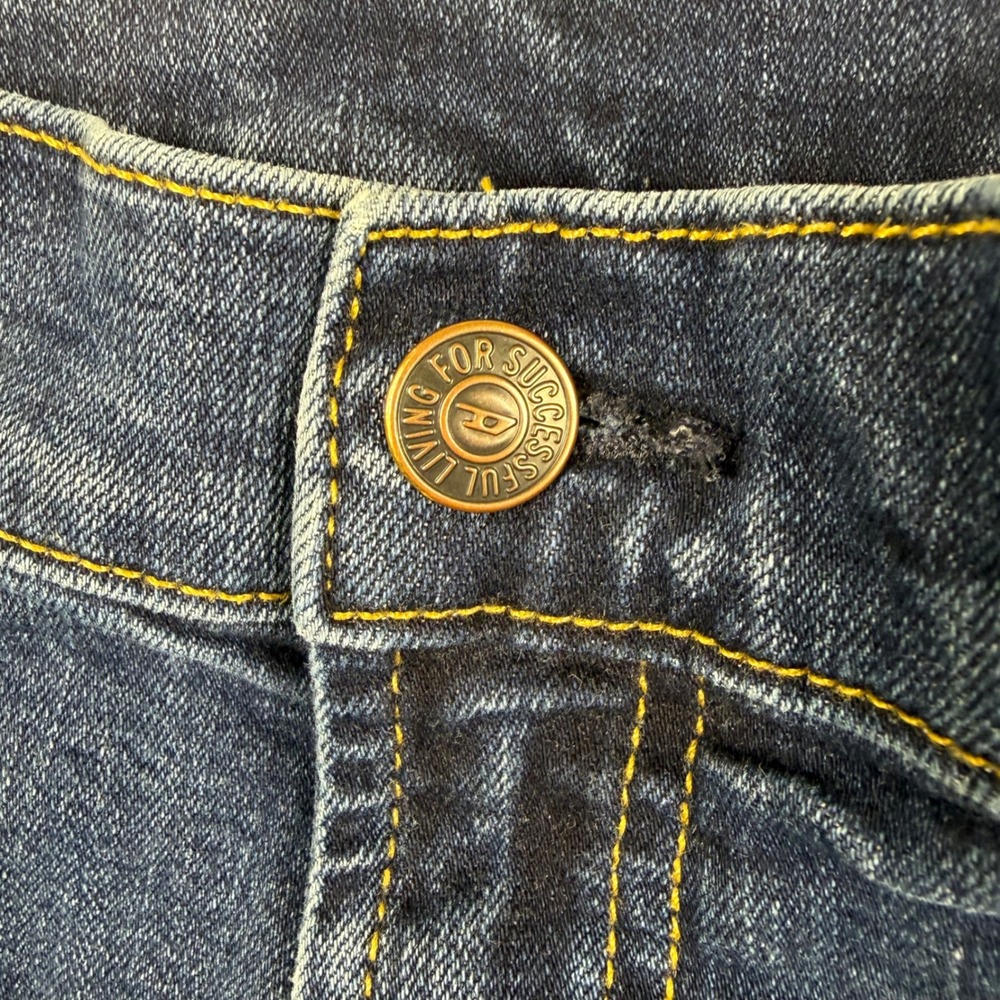 Diesel Jeans Widee R Womens 31 Wide Leg Relaxed Blue Denim Jeans High Rise RB065 - Picture 5 of 16